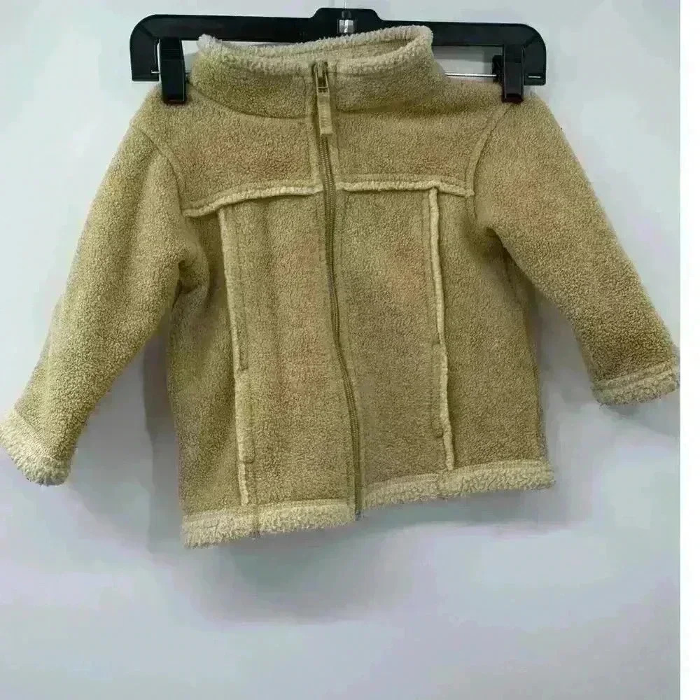 LL Bean Toddler's 2T Cozy Polyester Beige Zip-Up Jacket‎